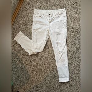 White Distressed Jeans